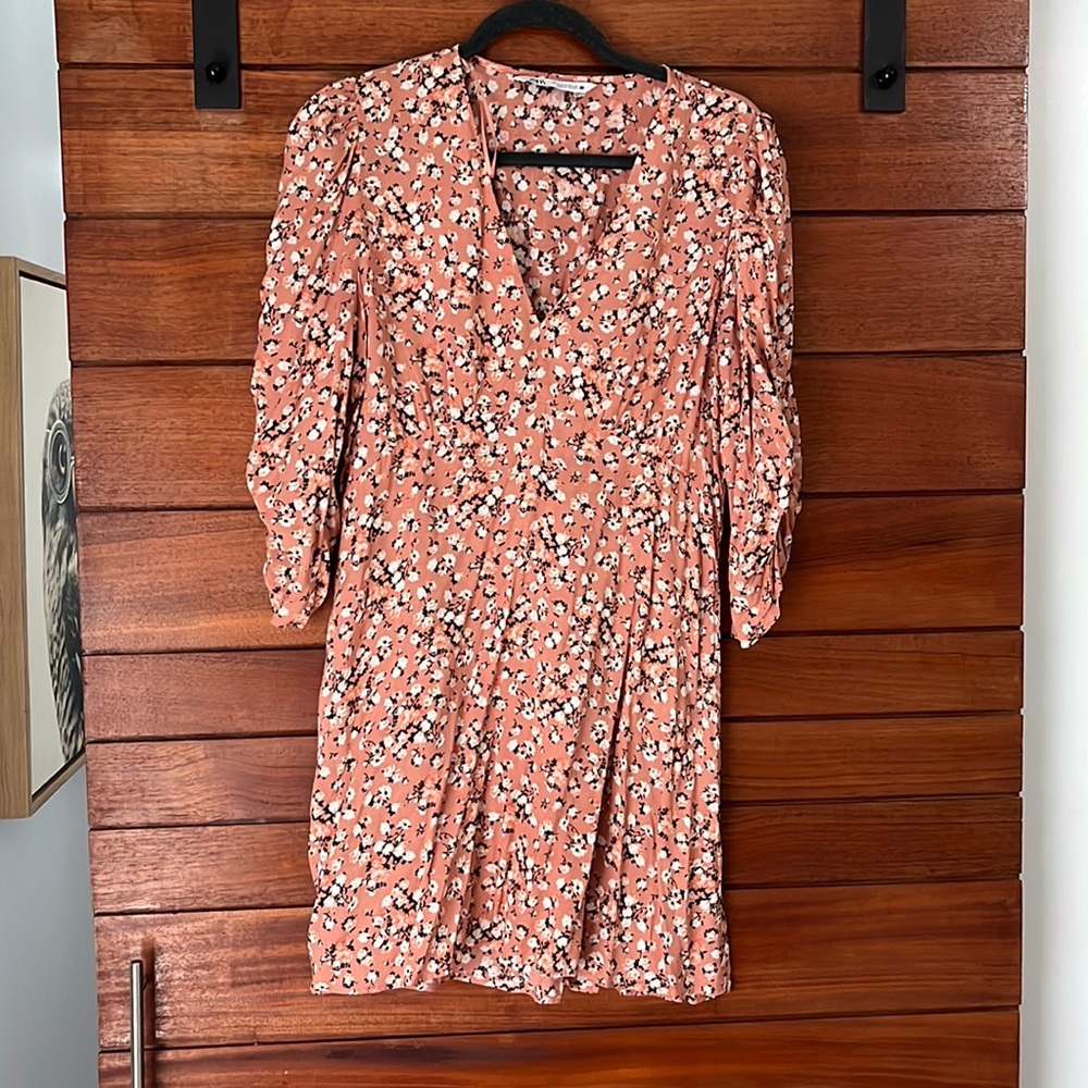 Zara midi floral dress, size M, worn once